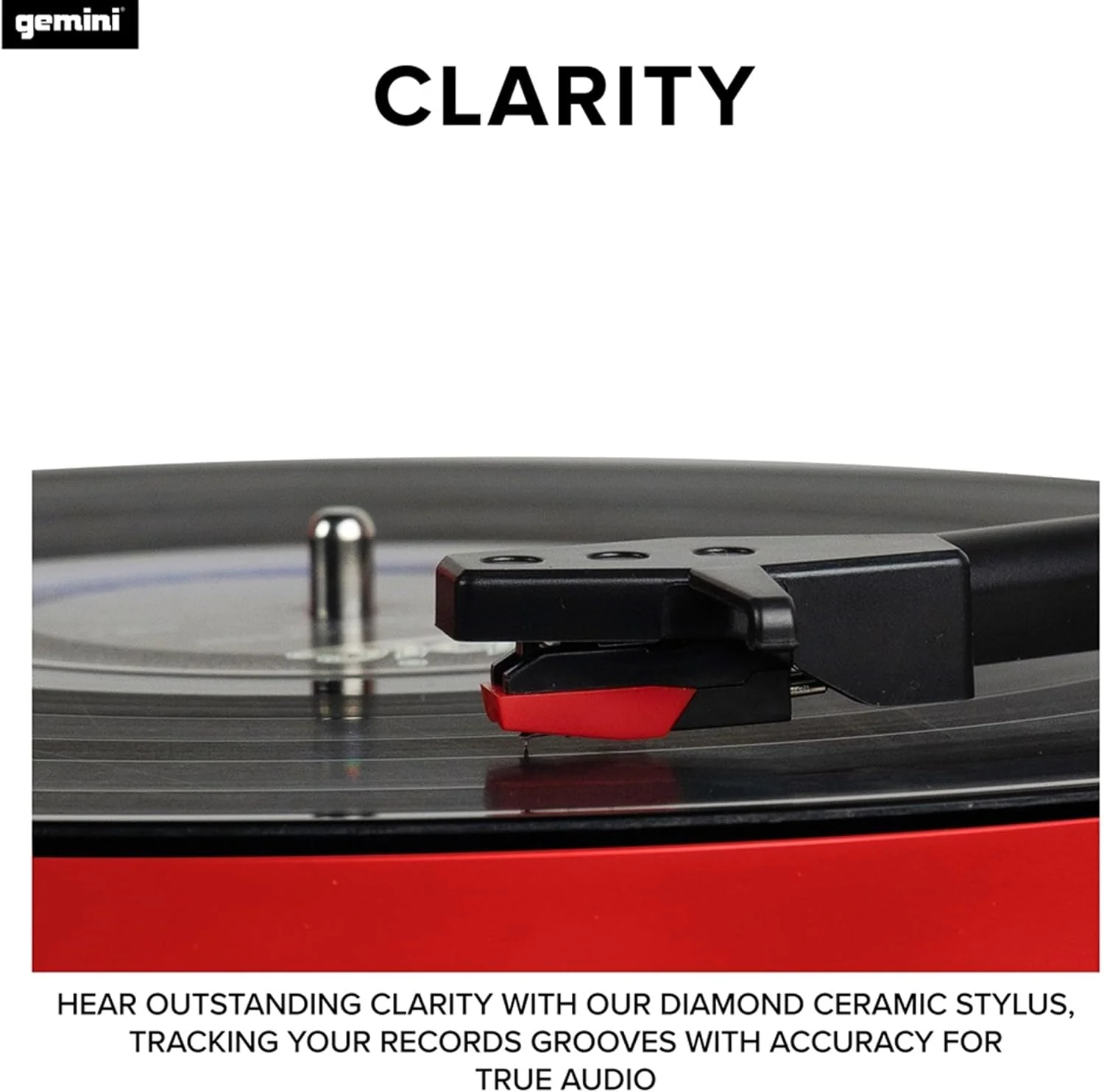 Gemini Sound TT-900 stereo turntable system with Bluetooth and speakers — 3-speed belt drive, 2x 50W stereo speakers, Bluetooth 5.0 - Image 22
