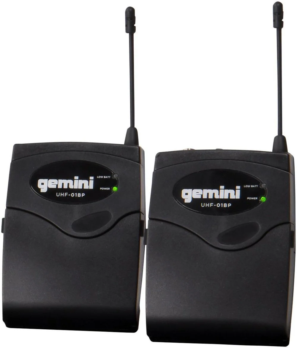 Gemini Sound UHF-04HL 4-channel UHF wireless microphone system — 4 headset/lavalier mics, 150 ft range, 60Hz–18kHz response - Image 4