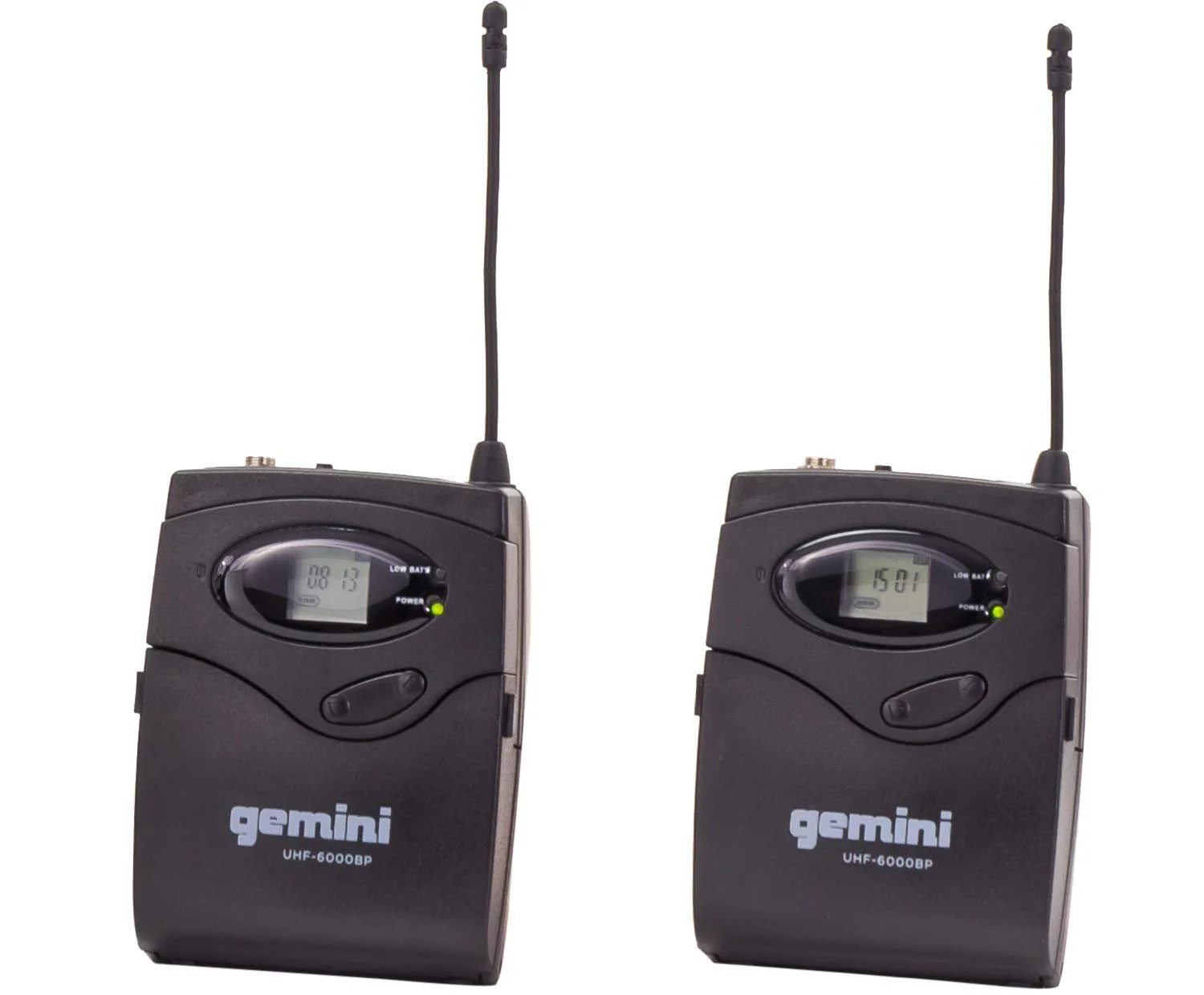 Gemini Sound UHF-6200HL dual wireless headset and lavalier microphone system — 240 ft range, 256 selectable frequencies, dual bodypacks - Image 8
