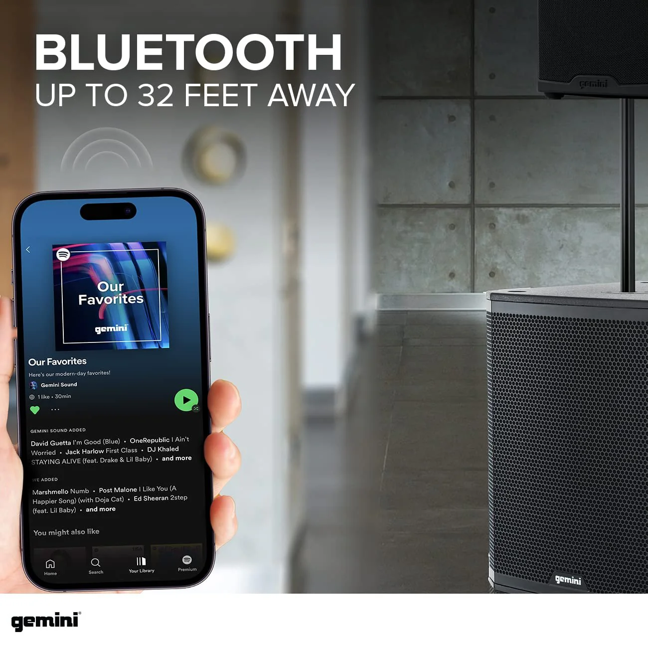 Gemini Sound ZRX-S18BT powered 18" Bluetooth subwoofer — 1700W peak, 600W RMS, 130 dB max SPL - Image 6