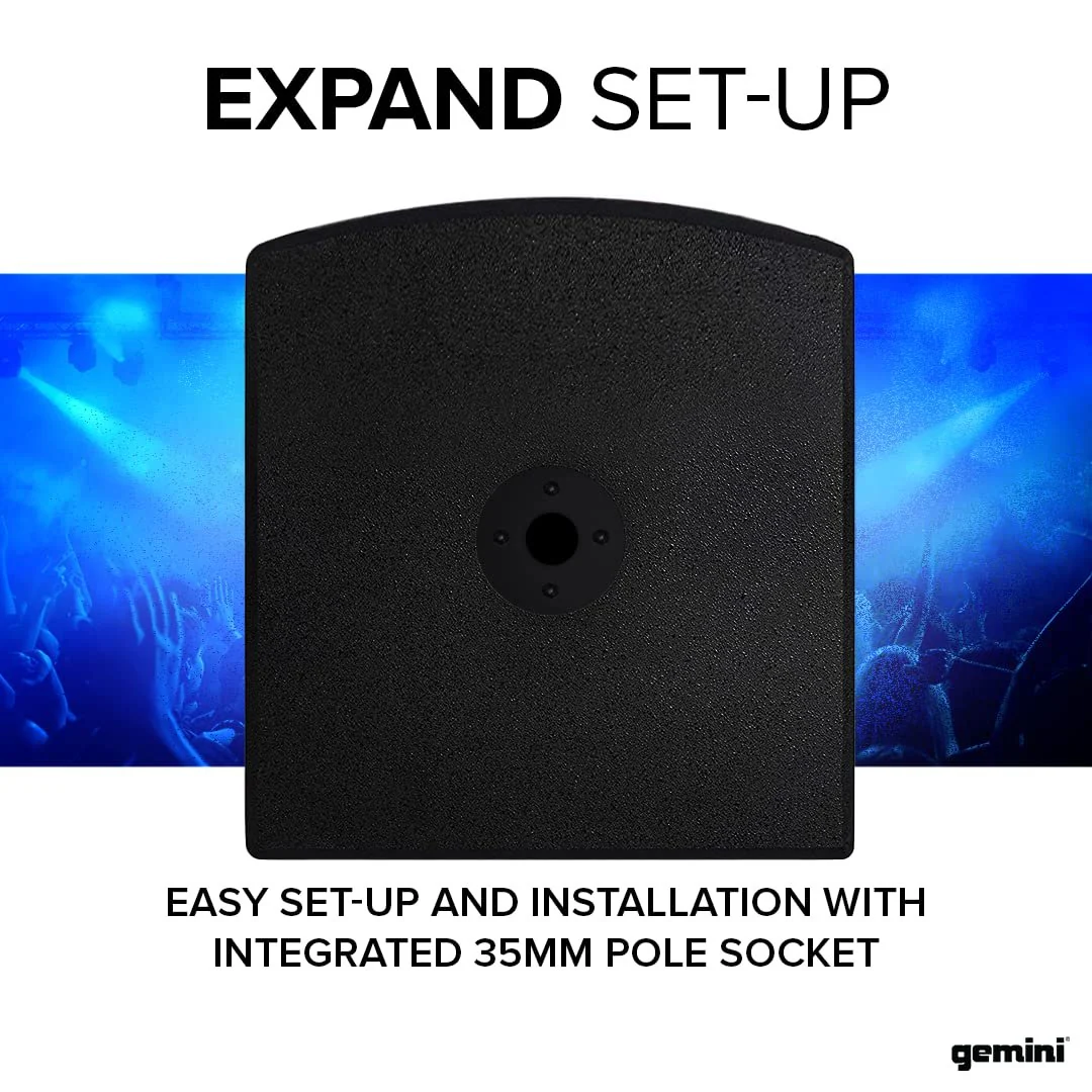 Gemini Sound ZRX-S18P powered 18" front-firing subwoofer — 3400W peak, 850W RMS, 125 dB max SPL - Image 5